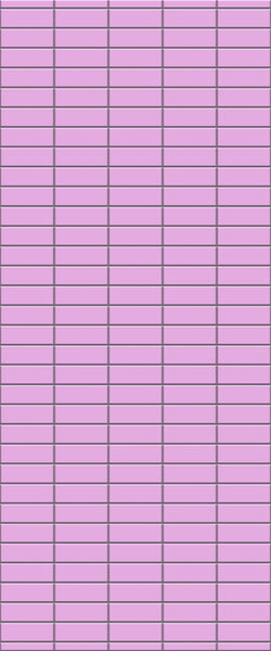 Pink Horizontal Block Tile Acrylic Shower Panel 2440mm x 1220mm ( 3mm Thick) - CladdTech