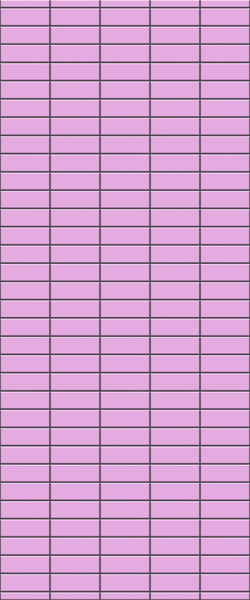 Pink Horizontal Block Tile Acrylic Shower Panel 2440mm x 1220mm ( 3mm Thick) - CladdTech