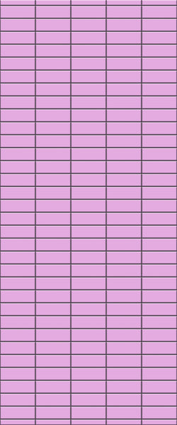 Pink Horizontal Block Tile Acrylic Shower Panel 2440mm x 1220mm ( 3mm Thick) - CladdTech
