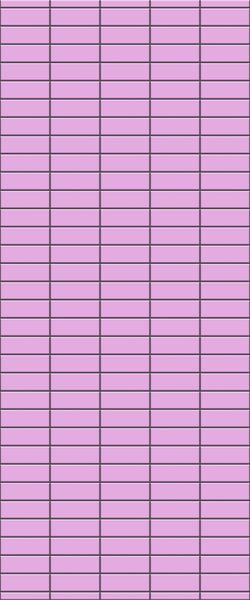 Pink Horizontal Block Tile Acrylic Shower Panel 2440mm x 1220mm ( 3mm Thick) - CladdTech