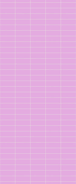 Pink Horizontal Block Tile Acrylic Shower Panel 2440mm x 1220mm ( 3mm Thick) - CladdTech