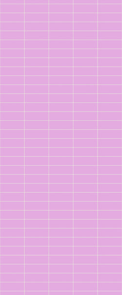 Pink Horizontal Block Tile Acrylic Shower Panel 2440mm x 1220mm ( 3mm Thick) - CladdTech
