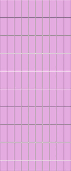 Pink Vertical Block Tile Acrylic Shower Panel 2440mm x 1220mm ( 3mm Thick) - CladdTech