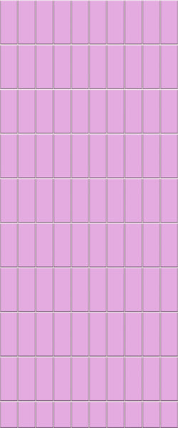 Pink Vertical Block Tile Acrylic Shower Panel 2440mm x 1220mm ( 3mm Thick) - CladdTech