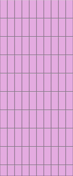 Pink Vertical Block Tile Acrylic Shower Panel 2440mm x 1220mm ( 3mm Thick) - CladdTech