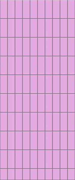 Pink Vertical Block Tile Acrylic Shower Panel 2440mm x 1220mm ( 3mm Thick) - CladdTech