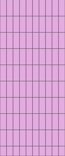 Pink Vertical Block Tile Acrylic Shower Panel 2440mm x 1220mm ( 3mm Thick) - CladdTech