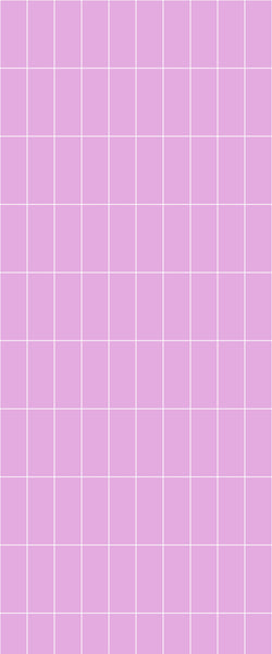 Pink Vertical Block Tile Acrylic Shower Panel 2440mm x 1220mm ( 3mm Thick) - CladdTech