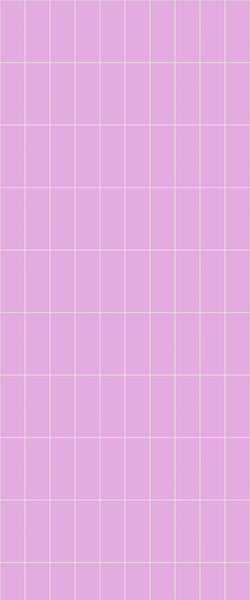 Pink Vertical Block Tile Acrylic Shower Panel 2440mm x 1220mm ( 3mm Thick) - CladdTech