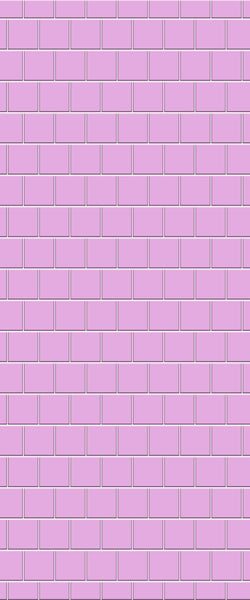Pink Large Square's Tile Acrylic Shower Wall Panel 2440mm x 1220mm ( 3mm Thick) - CladdTech