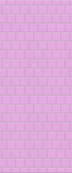 Pink Large Square's Tile Acrylic Shower Wall Panel 2440mm x 1220mm ( 3mm Thick) - CladdTech