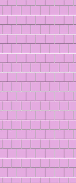 Pink Large Square's Tile Acrylic Shower Wall Panel 2440mm x 1220mm ( 3mm Thick) - CladdTech