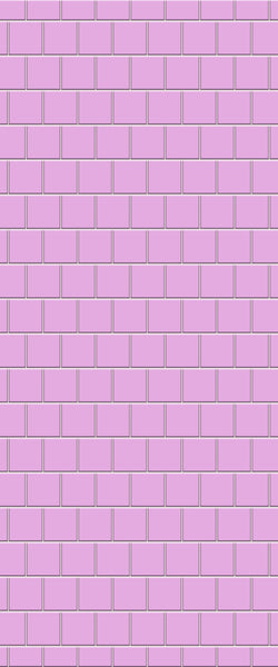 Pink Large Square's Tile Acrylic Shower Wall Panel 2440mm x 1220mm ( 3mm Thick) - CladdTech