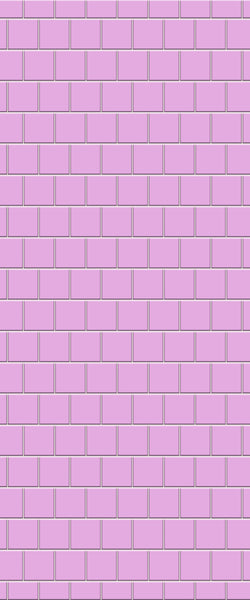 Pink Large Square's Tile Acrylic Shower Wall Panel 2440mm x 1220mm ( 3mm Thick) - CladdTech