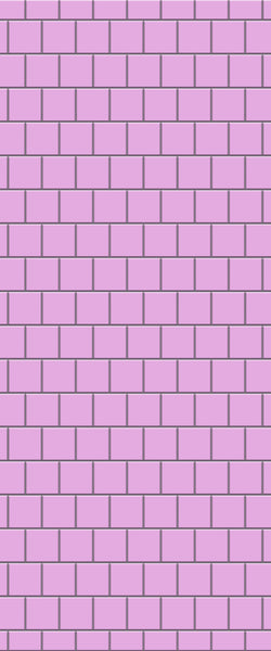 Pink Large Square's Tile Acrylic Shower Wall Panel 2440mm x 1220mm ( 3mm Thick) - CladdTech