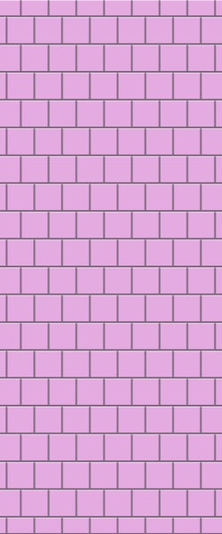 Pink Large Square's Tile Acrylic Shower Wall Panel 2440mm x 1220mm ( 3mm Thick) - CladdTech