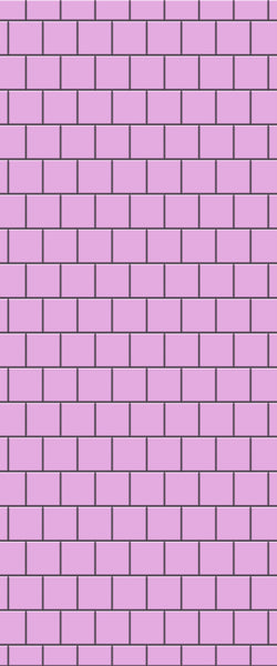 Pink Large Square's Tile Acrylic Shower Wall Panel 2440mm x 1220mm ( 3mm Thick) - CladdTech