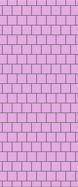 Pink Large Square's Tile Acrylic Shower Wall Panel 2440mm x 1220mm ( 3mm Thick) - CladdTech