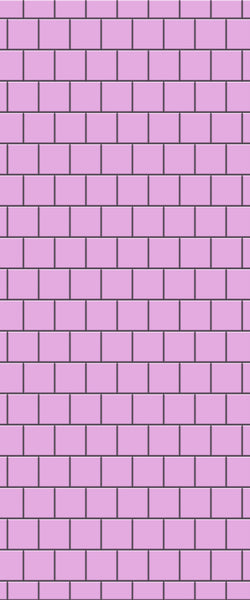 Pink Large Square's Tile Acrylic Shower Wall Panel 2440mm x 1220mm ( 3mm Thick) - CladdTech