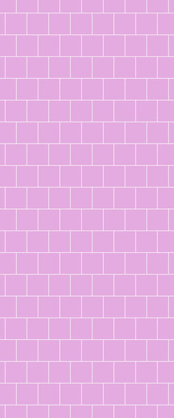 Pink Large Square's Tile Acrylic Shower Wall Panel 2440mm x 1220mm ( 3mm Thick) - CladdTech