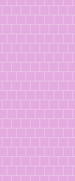 Pink Large Square's Tile Acrylic Shower Wall Panel 2440mm x 1220mm ( 3mm Thick) - CladdTech