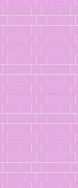 Pink Large Square's Tile Acrylic Shower Wall Panel 2440mm x 1220mm ( 3mm Thick) - CladdTech