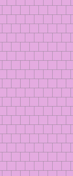 Pink Large Square's Tile Acrylic Shower Wall Panel 2440mm x 1220mm ( 3mm Thick) - CladdTech
