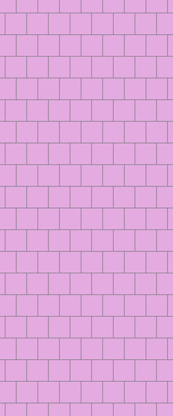 Pink Large Square's Tile Acrylic Shower Wall Panel 2440mm x 1220mm ( 3mm Thick) - CladdTech