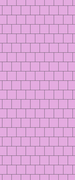 Pink Large Square's Tile Acrylic Shower Wall Panel 2440mm x 1220mm ( 3mm Thick) - CladdTech