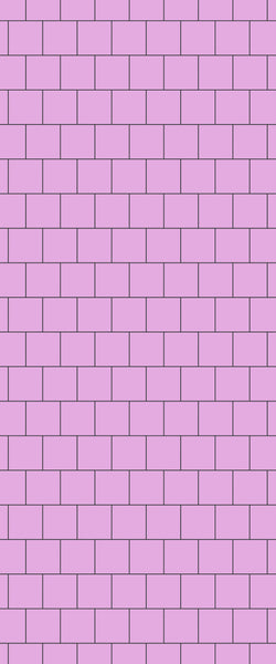 Pink Large Square's Tile Acrylic Shower Wall Panel 2440mm x 1220mm ( 3mm Thick) - CladdTech