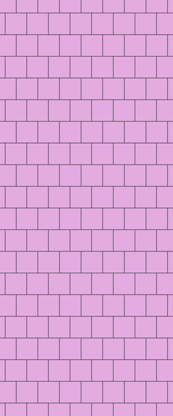 Pink Large Square's Tile Acrylic Shower Wall Panel 2440mm x 1220mm ( 3mm Thick) - CladdTech