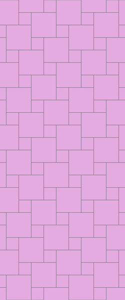 Pink Pin Wheel Tile Acrylic Shower Wall Panel 2440mm x 1220mm ( 3mm Thick) - CladdTech