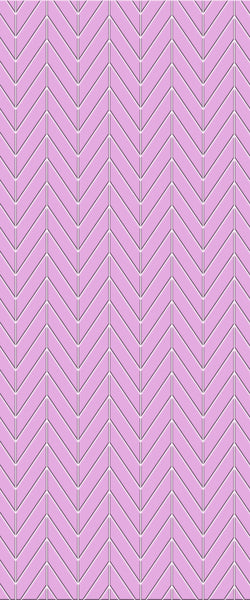 Pink Chevron Tile Acrylic Shower Wall Panel 2440mm x 1220mm ( 3mm Thick) - CladdTech