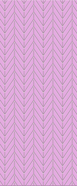 Pink Chevron Tile Acrylic Shower Wall Panel 2440mm x 1220mm ( 3mm Thick) - CladdTech