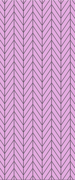 Pink Chevron Tile Acrylic Shower Wall Panel 2440mm x 1220mm ( 3mm Thick) - CladdTech