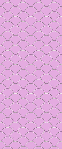 Pink Fishscales Tile Acrylic Shower Panel 2440mm x 1220mm (3mm Thick) - CladdTech