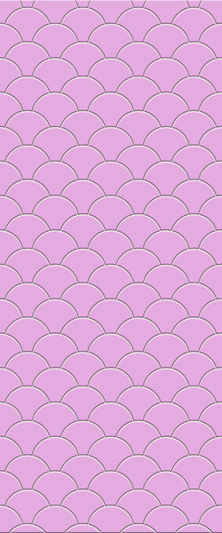 Pink Fishscales Tile Acrylic Shower Panel 2440mm x 1220mm (3mm Thick) - CladdTech