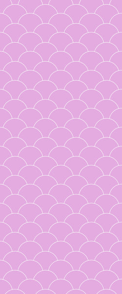 Pink Fishscales Tile Acrylic Shower Panel 2440mm x 1220mm (3mm Thick) - CladdTech