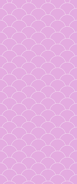 Pink Fishscales Tile Acrylic Shower Panel 2440mm x 1220mm (3mm Thick) - CladdTech