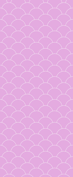 Pink Fishscales Tile Acrylic Shower Panel 2440mm x 1220mm (3mm Thick) - CladdTech