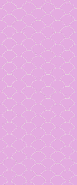 Pink Fishscales Tile Acrylic Shower Panel 2440mm x 1220mm (3mm Thick) - CladdTech