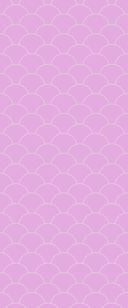 Pink Fishscales Tile Acrylic Shower Panel 2440mm x 1220mm (3mm Thick) - CladdTech