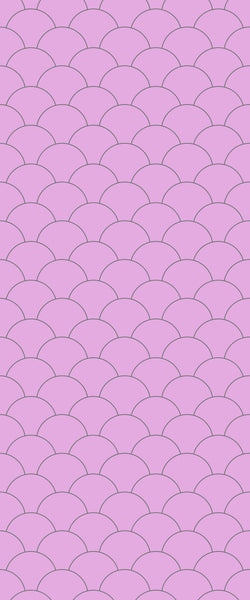 Pink Fishscales Tile Acrylic Shower Panel 2440mm x 1220mm (3mm Thick) - CladdTech