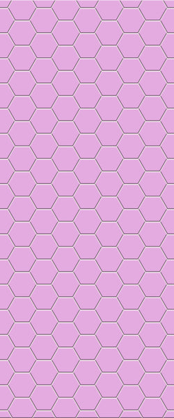 Pink Hexagon Tile Acrylic Wall Panel 2440mm x 1220mm (3mm Thick) - CladdTech