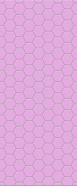 Pink Hexagon Tile Acrylic Wall Panel 2440mm x 1220mm (3mm Thick) - CladdTech