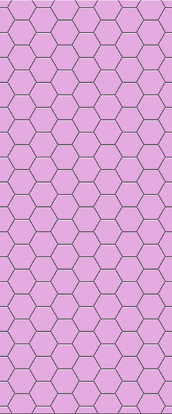 Pink Hexagon Tile Acrylic Wall Panel 2440mm x 1220mm (3mm Thick) - CladdTech