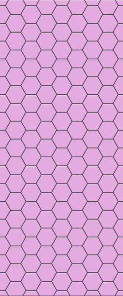 Pink Hexagon Tile Acrylic Wall Panel 2440mm x 1220mm (3mm Thick) - CladdTech