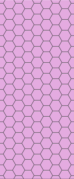 Pink Hexagon Tile Acrylic Wall Panel 2440mm x 1220mm (3mm Thick) - CladdTech