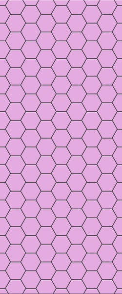 Pink Hexagon Tile Acrylic Wall Panel 2440mm x 1220mm (3mm Thick) - CladdTech