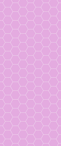 Pink Hexagon Tile Acrylic Wall Panel 2440mm x 1220mm (3mm Thick) - CladdTech